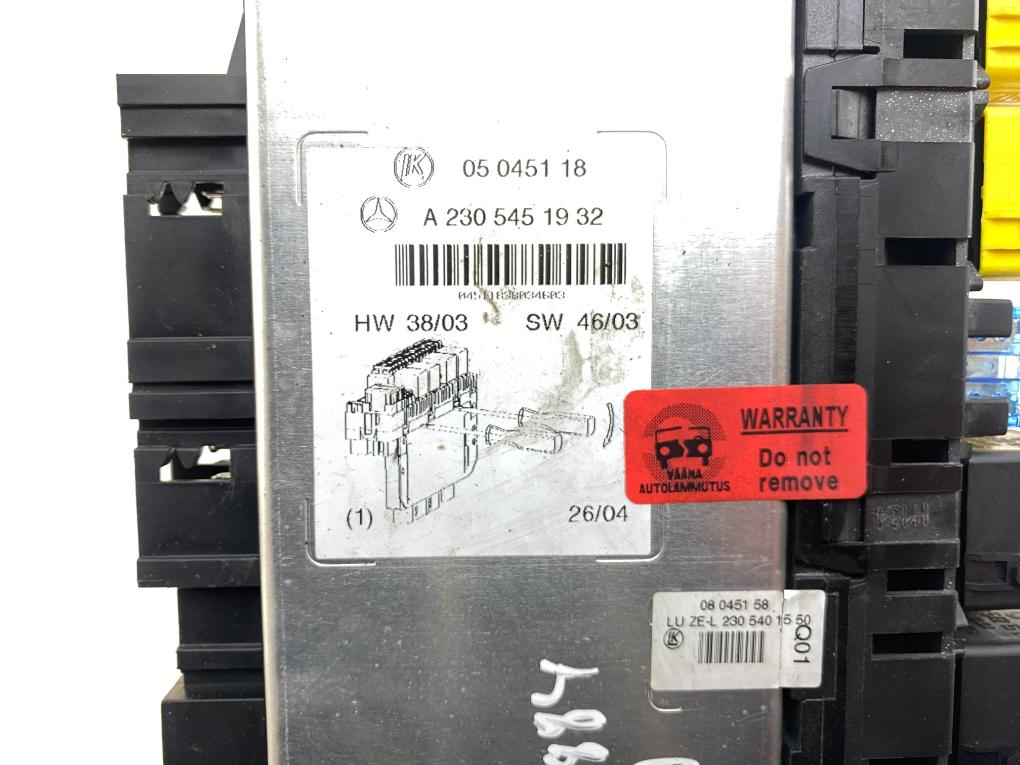 05045117 Fuse box MERCEDES-BENZ SL-CLASS (R230) (2001-2012)