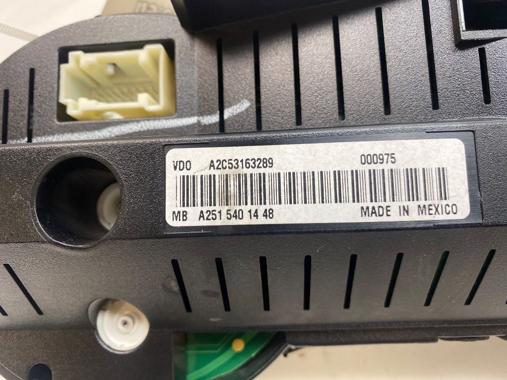A2C53163289 Instrument Cluster MERCEDES-BENZ ML-CLASS (W164) (2005-2011)