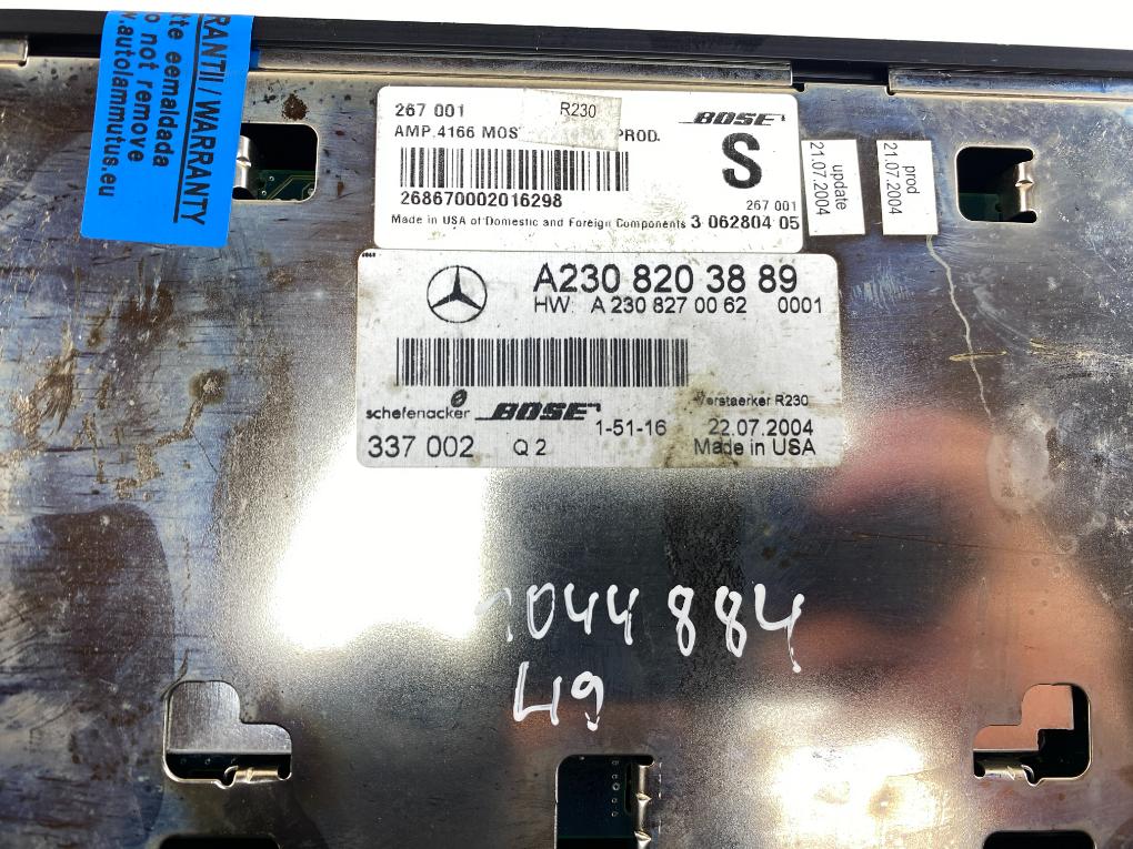 A2308203889 Audio amplifier MERCEDES-BENZ SL-CLASS (R230) (2001-2012)
