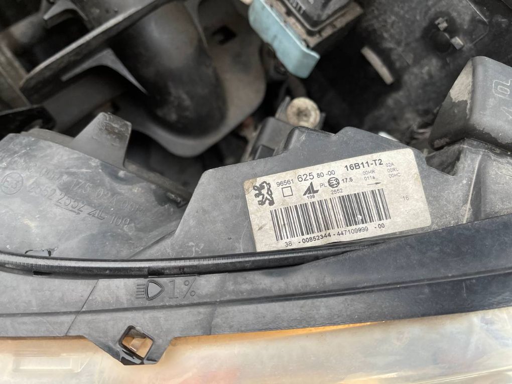 9656162580 Headlight left PEUGEOT 308 I (4A, 4C) (2007-2013)