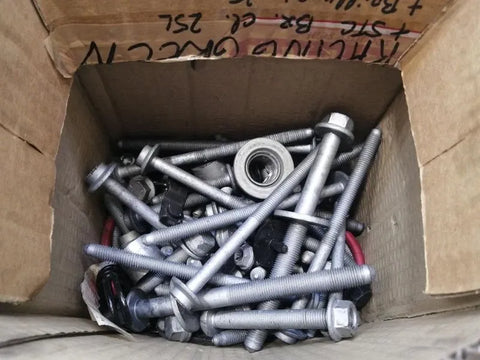 PORSCHE TAYCAN 9J SCREWS BOLTS FROM ONE CAR SET BOLTS