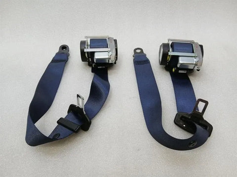 Porsche Cayman 718 front seat belt 98180303305 seat belt deep sea blue