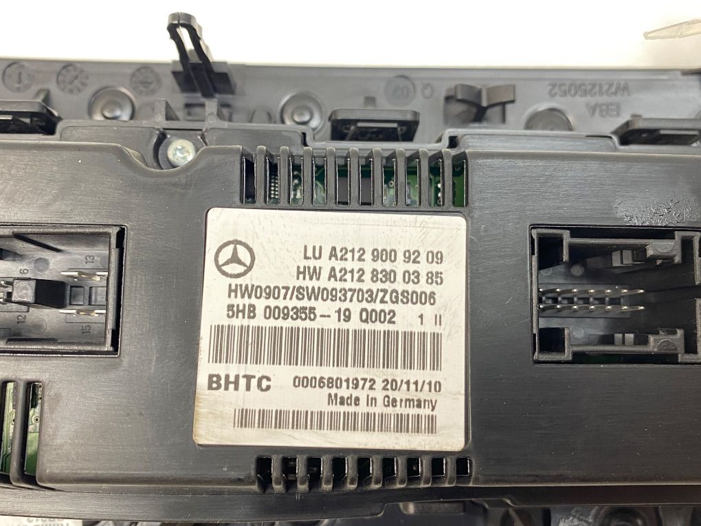 A2129006827 Heater control panel MERCEDES-BENZ E-CLASS (W212) (2009-2016)