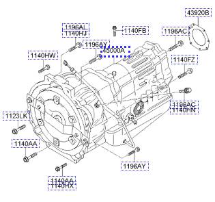 AUTO5SPEED4WD 450004C380 Gearbox KIA SORENTO I (JC) (2002-2009)