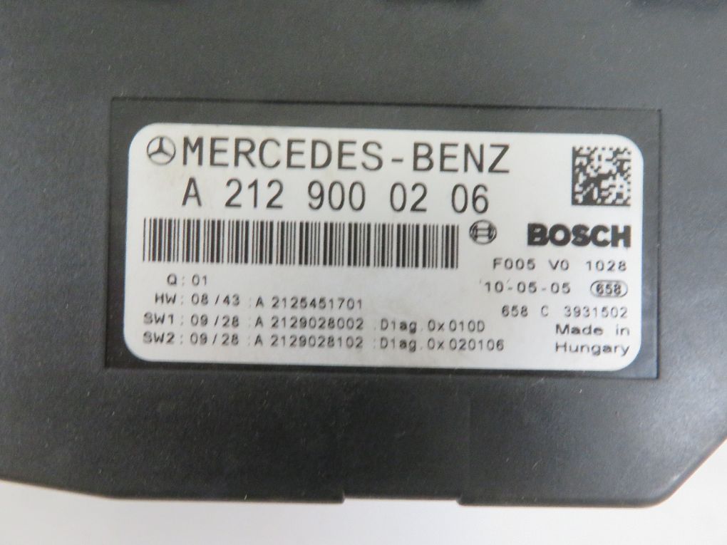 A2125400450 A2125406250 Fuse box MERCEDES-BENZ E-CLASS (W212) (2009-2016)