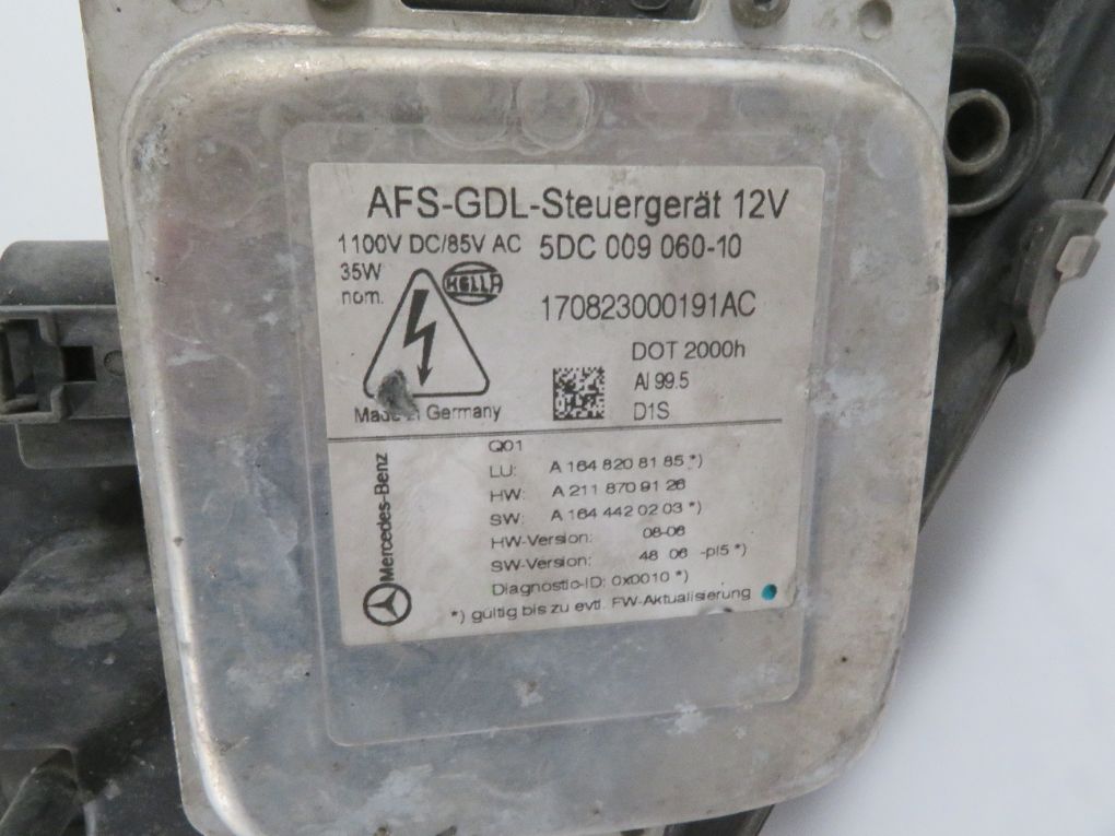 A1648203961 A164820396165 Headlight left MERCEDES-BENZ GL-CLASS (X164) (2006-2012)