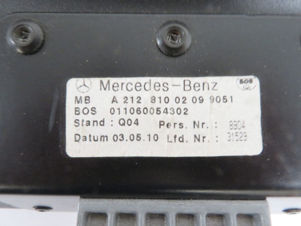 A21281002099051 A21281004099051 Parcel shelf MERCEDES-BENZ E-CLASS (W212) (2009-2016)