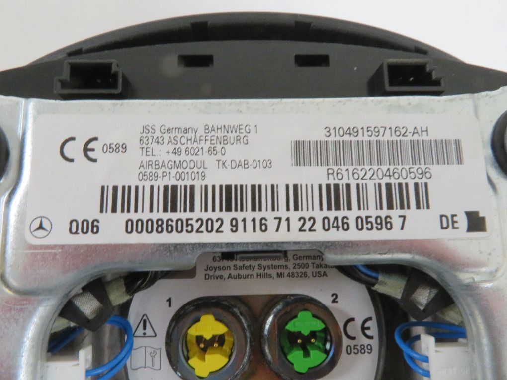 A00086052029116 A0008605202269116 A000860520226 A0008605202 Steering Wheel Airbag MERCEDES-BENZ GL-CLASS (X164) (2006-2012)