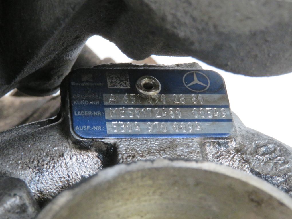A6510904980 A6510902880 Turbocharger MERCEDES-BENZ E-CLASS (W212) (2009-2016)