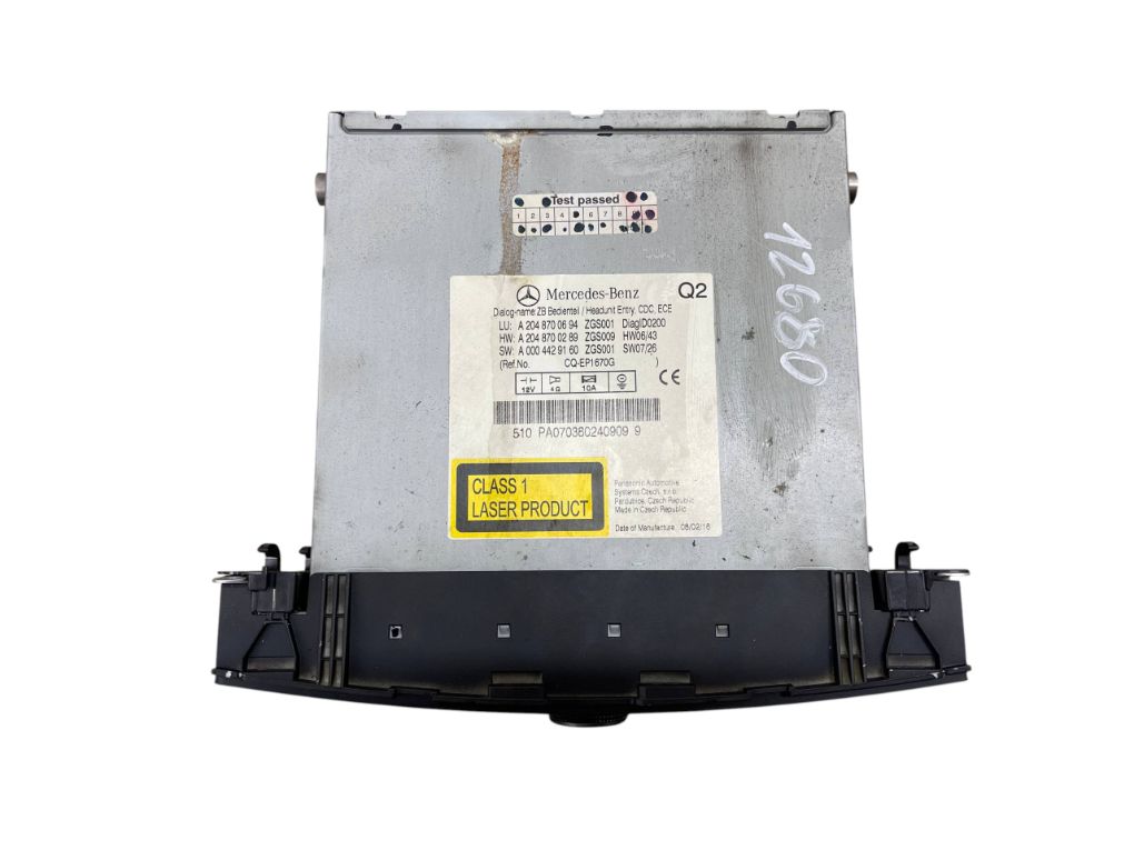 2048700694 2048705690 2048704590 2048700090 Radio MERCEDES-BENZ C-CLASS (W204) (2007-2013)