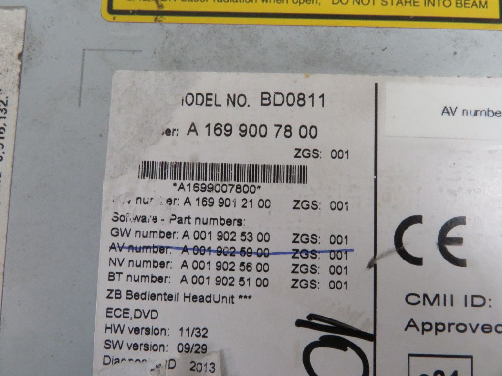 A1648705094 A1648708994 A1649007101 Radio MERCEDES-BENZ GL-CLASS (X164) (2006-2012)