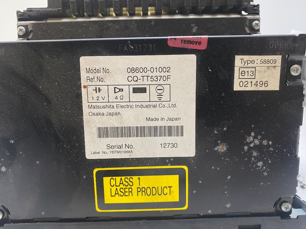 0860001002 Radio TOYOTA LAND CRUISER 120 (2002-2009)