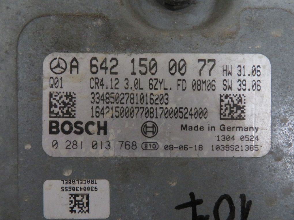 A6421500077 A6421506700 Engine Control Unit / module (ECU) MERCEDES-BENZ GL-CLASS (X164) (2006-2012)