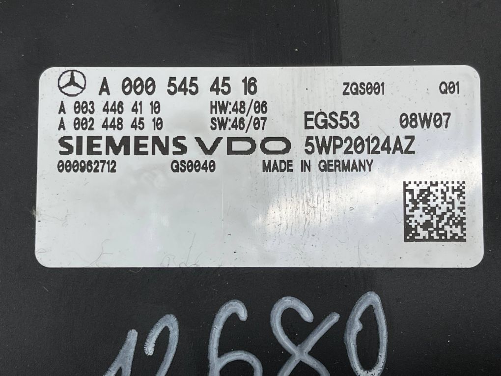 0005454516 0034464110 Gearbox Control Unit MERCEDES-BENZ C-CLASS (W204) (2007-2013)