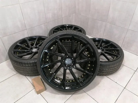 R22 MERCEDES CL W216 ALLOY WHEEL AFTERMARKET SET 22 9J 10.5J RIM SET