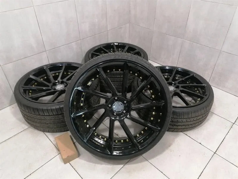 R22 MERCEDES CL W216 ALLOY WHEEL AFTERMARKET SET 22 9J 10.5J RIM SET