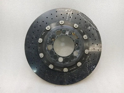 Porsche Cayman 718 GT4RS Brake Disc Rear 9GT615601D DEFECTIVE Brake Disc Ceramic