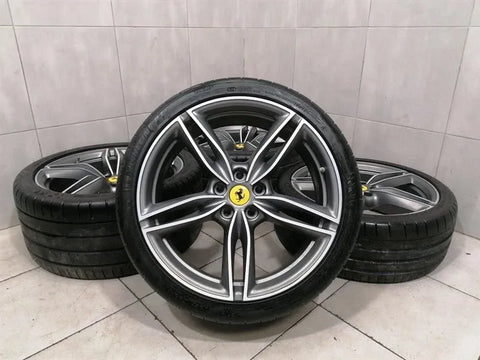 20 Ferrari Roma F169 Forged Grigio Alloy Wheel Set 881326 SET Rims SET 881327