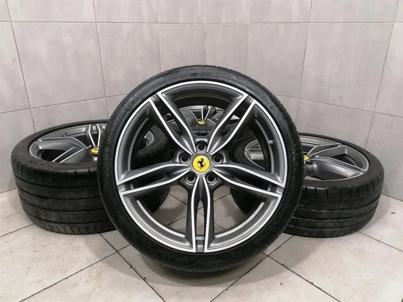 20 Ferrari Roma F169 Forged Grigio Alloy Wheel Set 881326 SET Rims SET 881327