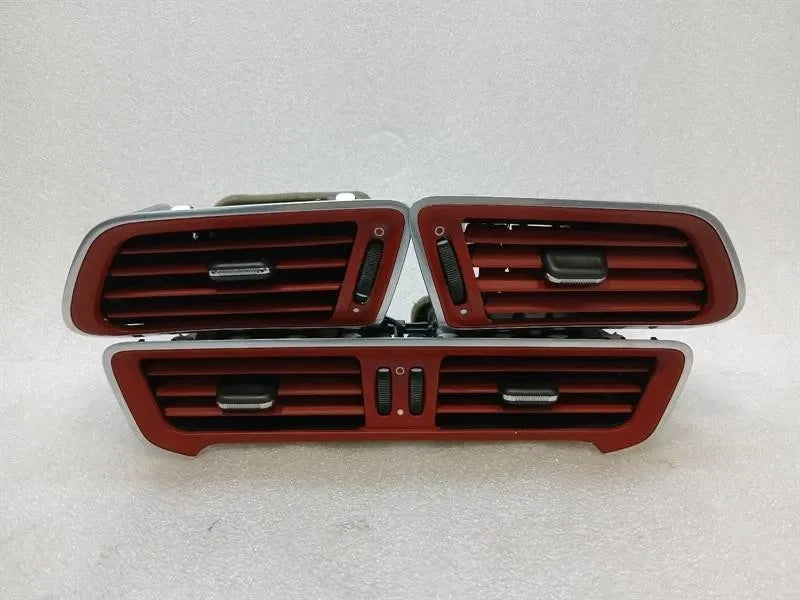 Porsche 911 991 air vent 99155214100 red leather ventilation nozzle ventilation grille