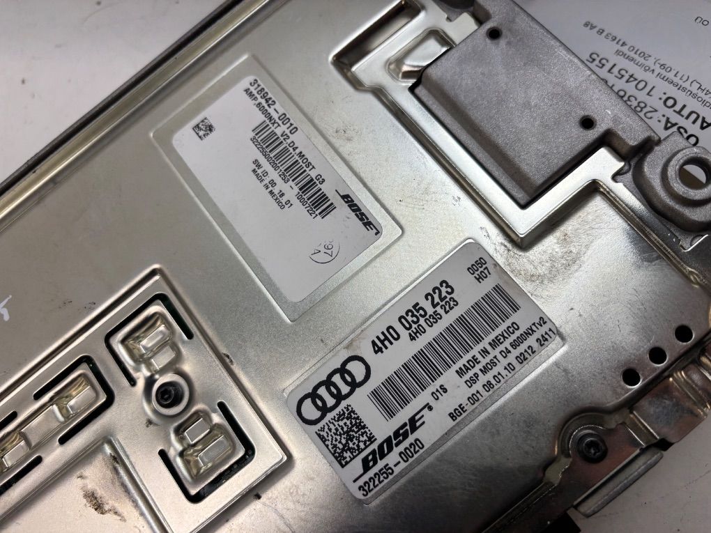 3222550040 322255-0040 3222550020 322255-0020 Audio amplifier AUDI A8 (4H) (2009-2017)