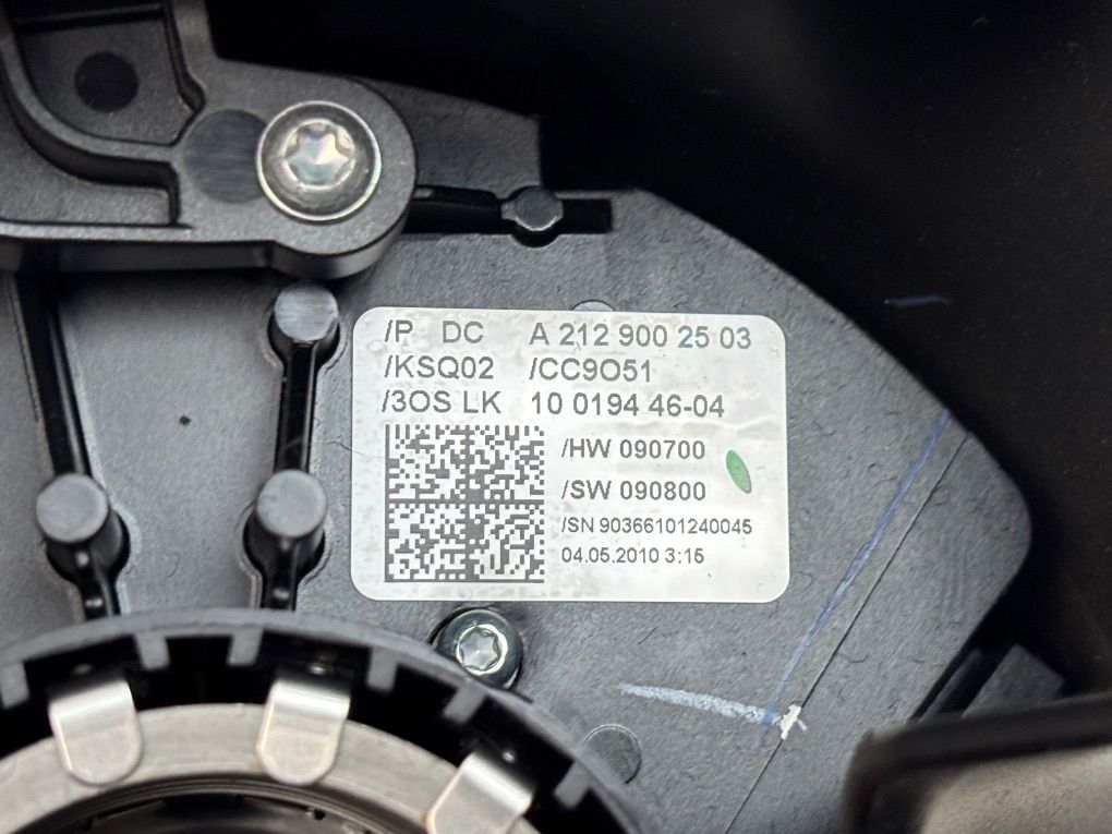 A2129002503 Indicator/wiper/slip ring switch (stalk) MERCEDES-BENZ E-CLASS (W212) (2009-2016)