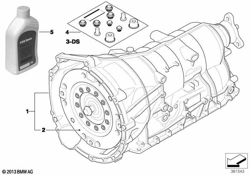 GA6HP19Z 7630946 7590160 Gearbox BMW 3 (E90, E91, E92, E93) (2005-2011)