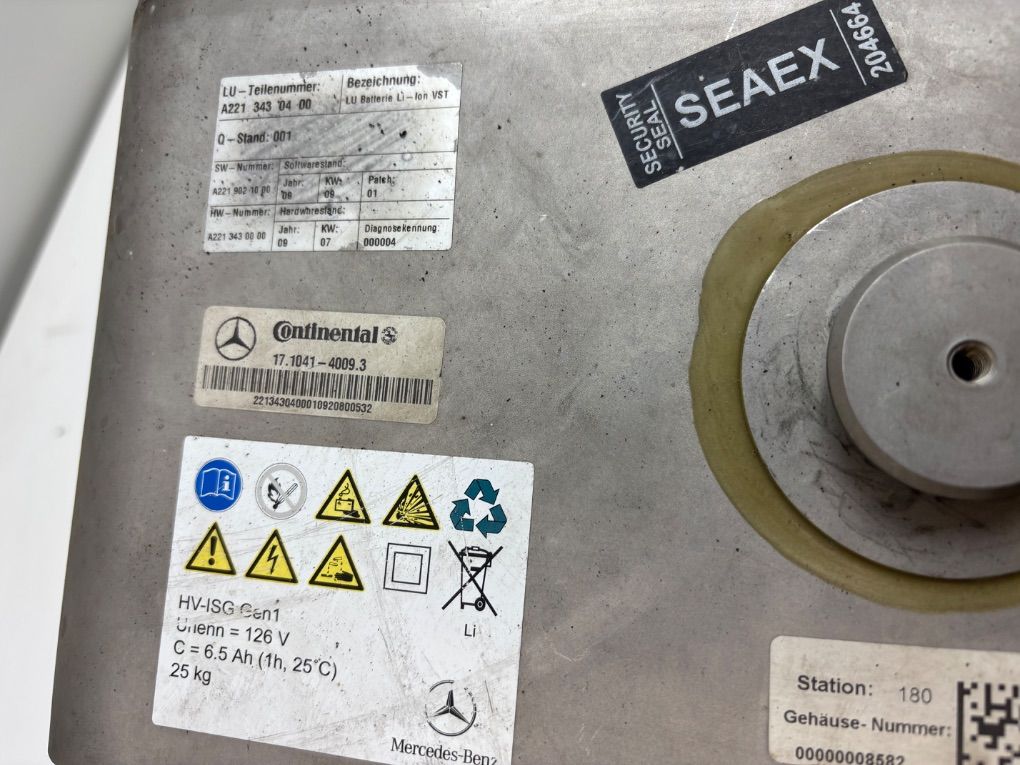 17104140093 High voltage battery (EV, Hybrid) MERCEDES-BENZ S-CLASS (W221) (2005-2013)