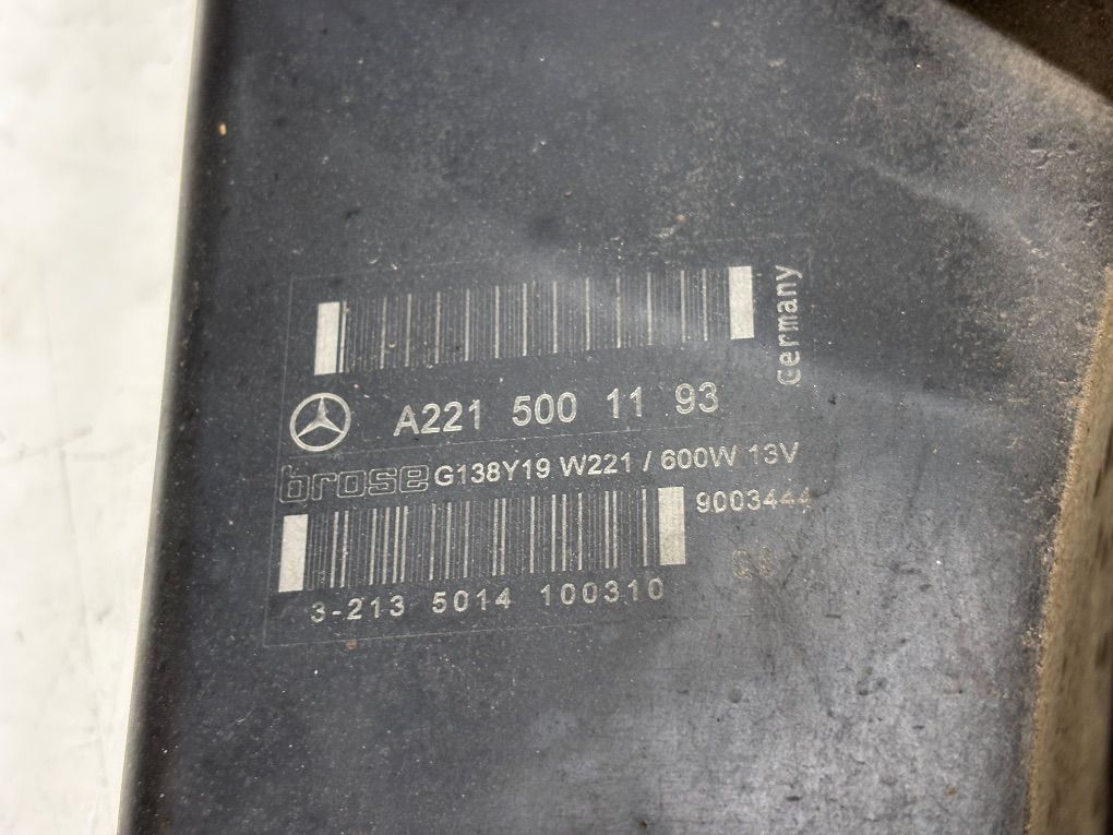 0460810562 6726010301 672.60103.01 Radiator Fan Electric MERCEDES-BENZ S-CLASS (W221) (2005-2013)