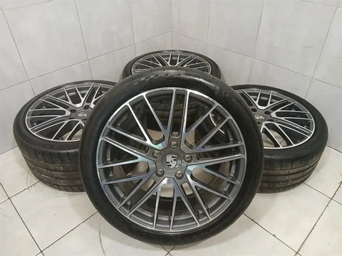 21 Porsche Panamera 976 G3 Alloy Wheel Set 21" Turbo Design 971601025BS Rims