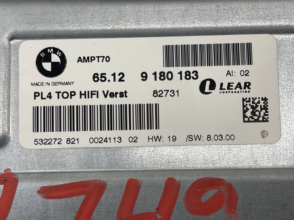 9180183 6834899 Audio amplifier BMW X5 (E70) (2007-2013)