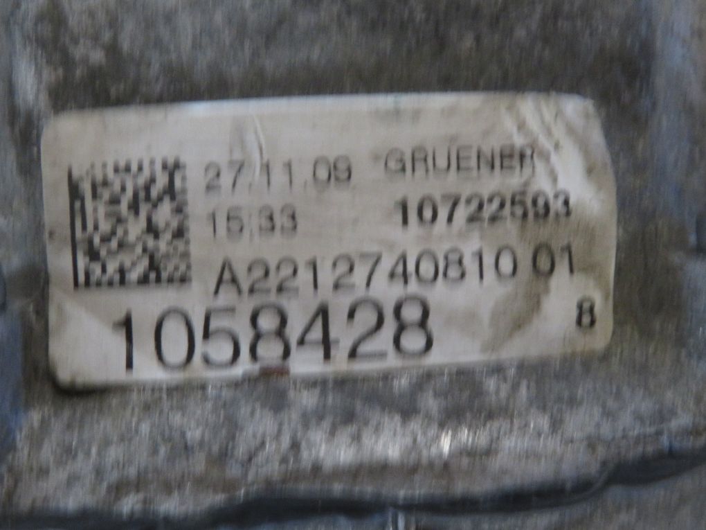 A2122708801 A212270880180 72296102558705 Gearbox MERCEDES-BENZ S-CLASS Coupe (C216) (2006-2013)