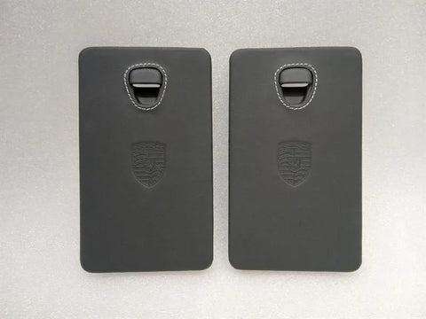 Porsche 911 991 99155562202 Fuse Box Cover Set Leather with White Stitches