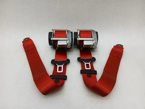 Porsche Cayman 718 GT4RS Seatbelt 98180303305 Seat Belt Strap GUARDS RED