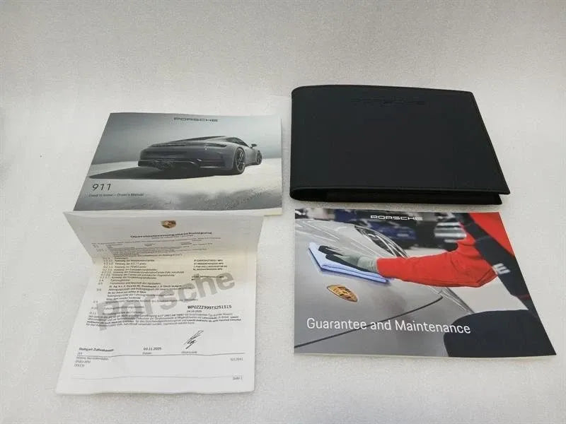 Porsche 911 992 Owners Manual 992 MK2 Vehicle Manual