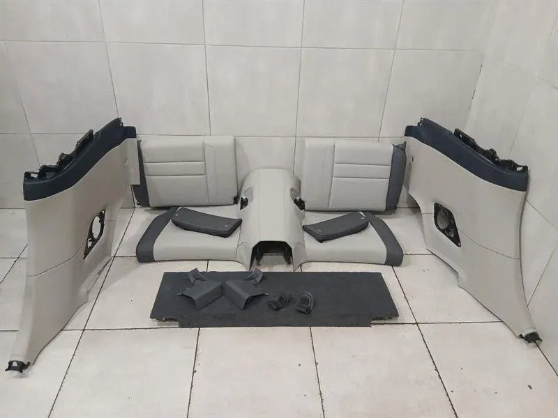 Porsche 911 992 seats bi-color slate gre/chalk Targa rear rear seat bench interior