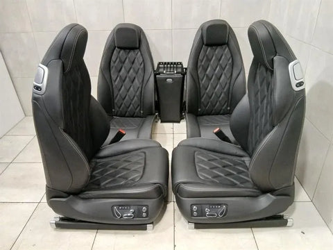 11-18 BENTLEY CONTINENTAL GT COUPE MULLINER SEATS SEATS LEATHER BELUGA SPEED BLACK