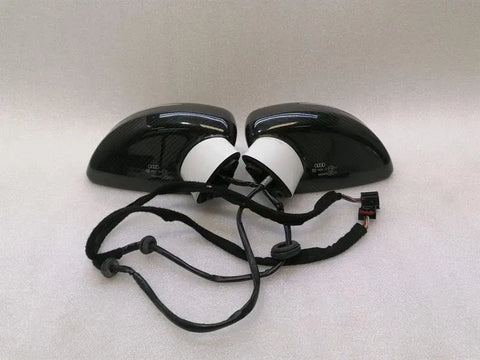 AUDI R8 TYPE 42 REAR VIEW DOOR MIRROR SET CARBON 420857528A3Q0 RIGHT HAND DRIVE RHD