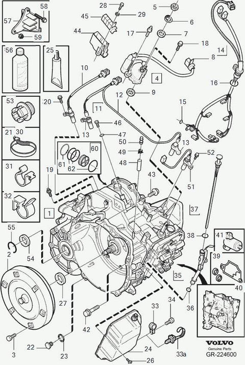 AW5550SN AW5551SN Gearbox VOLVO S80 I (TS, XY) (1998-2006)