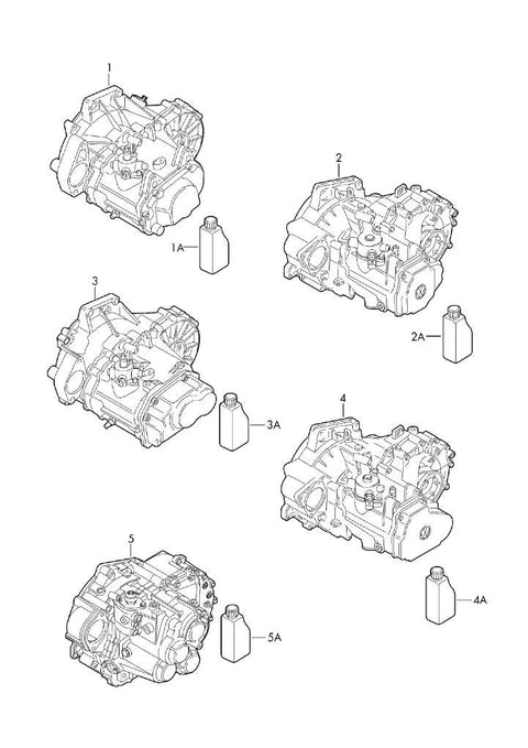 JCR Gearbox VW GOLF V (1K) (2003-2009)
