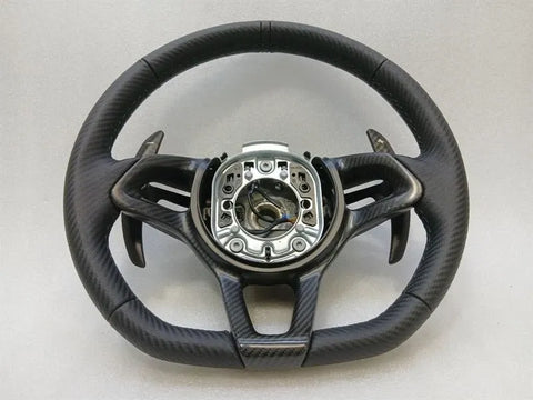McLaren 720S Steering Wheel Carbon Leather Steering Wheel Senna 600LT PADDLES SET 765LT