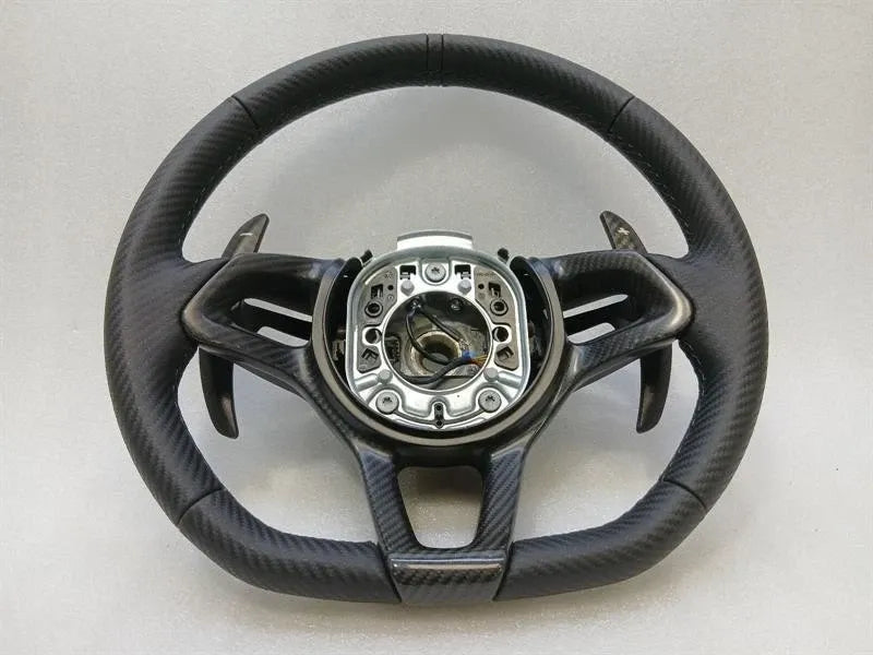 McLaren 720S Steering Wheel Carbon Leather Steering Wheel Senna 600LT PADDLES SET 765LT