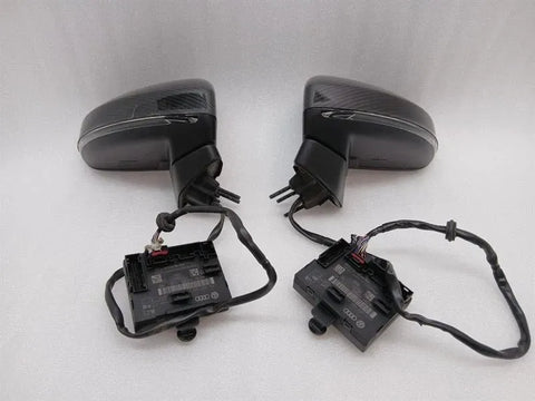 AUDI R8 4S PERFORMANCE REAR VIEW MIRROR 4S0857527 CARBON SET RHD DIM