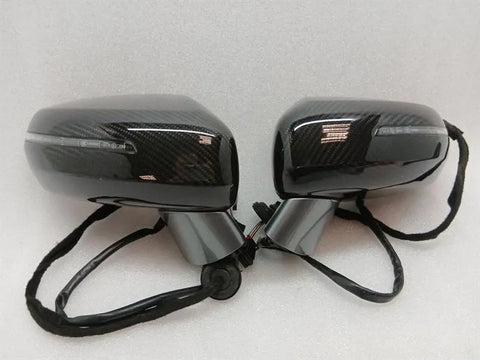 AUDI R8 TYPE 42 5.2 V10 DOOR MIRROR SET CARBON 420857527A RIGHT HAND DRIVE RHD