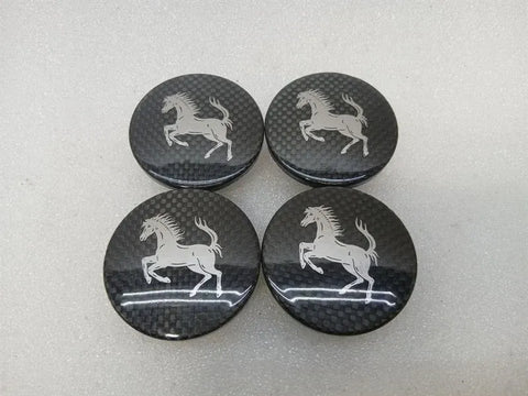 Ferrari 296 GTS F171 889561 CARBON WHEEL HUB CAP SET OEM 54mm
