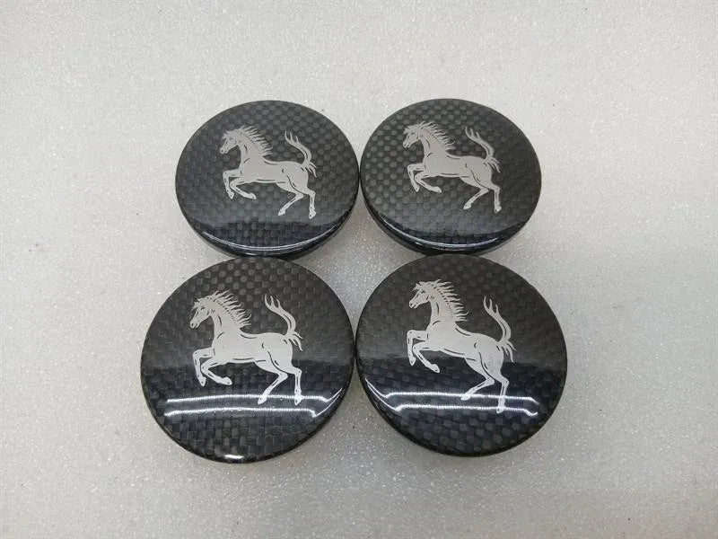 Ferrari 296 GTS F171 889561 CARBON WHEEL HUB CAP SET OEM 54mm