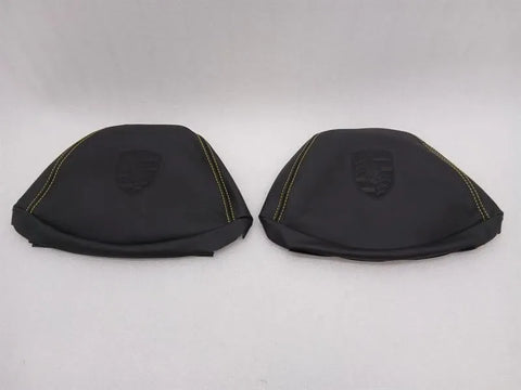 PORSCHE 911 991 LWB SEAT COVERS LOGO RACING YELLOW SEATS TRIM CREST YELLOW