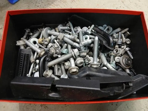 PORSCHE 911 992 SCREWS BOLTS FROM ONE CAR SET BOLTS