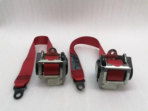 Porsche 911 997 Front Seatbelt Set 99780303302 Seat Belt Red Coupe