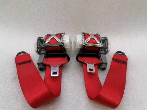 Ferrari 458 F142 Spider Seatbelt Set 829595 Red Front Seat Belt Set